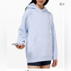 Lululemon All Yours Fleece Light Blue Hoodie, Like New-Worn & Washed Once
